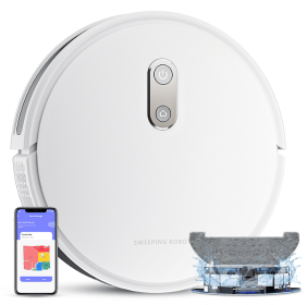 PSK10   automatic cleaning sweeping robot Wi-Fi connection automatic charging compatible with Alexa / APP gyroscope navigation 2.5h 3000pa powerf