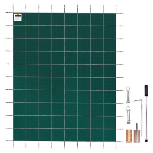 VEVOR Inground Pool Safety Cover, 20 x 42 ft Rectangular Winter Pool Cover, Triple Stitched, High Strength Mesh PP Material, Good Rain Permeabili