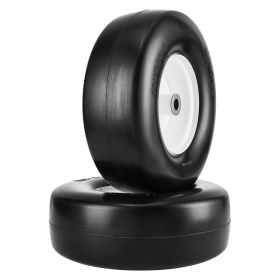 VEVOR Lawn Mower Tires with Rim, 13x5-6" Tubeless Tractor Tires, 2-Pack Tire and Wheel Assembly, Flat-free PU Tires, 3.25"-5.9" Centered Hub