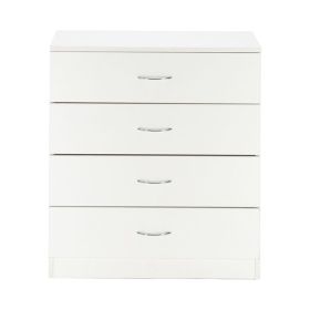 FCH Modern Simple 4-Drawer Dresser White