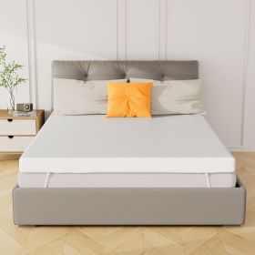 White Memory Cotton bedding Pad 1