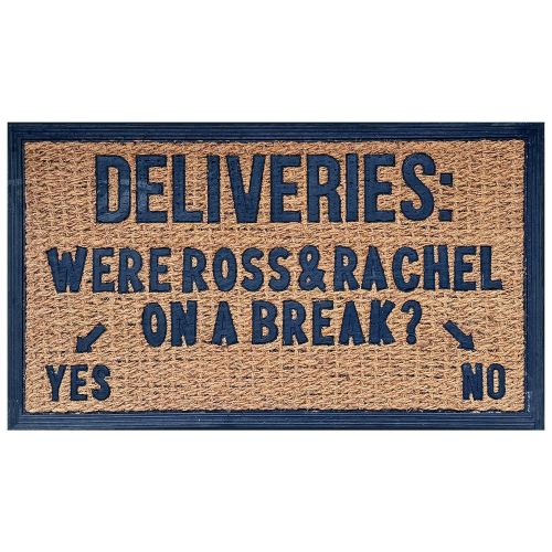 Funny Coir Doormat Hello There Welcome Front Porch Decor Doormat for The Entrance Way Outdoor with Heavy-Duty Non Slip Coconut Coir Doormat 30x17