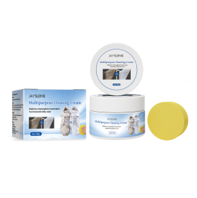 Jaysuing Multi-purpose Decontamination Cream, Small White Shoes Sofa Leather Cleaning Stain Yellow Edge Multi-purpose Cleaning Cream (Option: 100g)