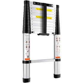 VEVOR Telescoping Ladder Aluminum Extension Step 12.5 Ft Multi Purpose Portable (Option: Telescopic ladder)