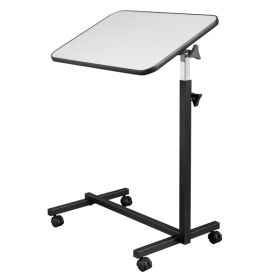 Silver Gray Computer Desk With Brake (Option: Gray)