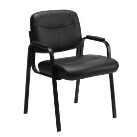 Leather Conference Room Chairs With Padded Arms,eception Chairs,Office Guest Chairs (Option: 1P)