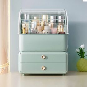 Dustproof And Waterproof Cosmetic Storage Box (Option: Mint green)