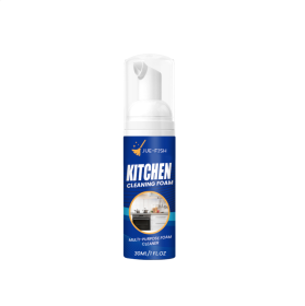 Jue-Fish Kitchen Foam Cleaner, Kitchen Stove Range Hood Stain Removal Heavy Oil Foam Cleaner (Option: 30ml)