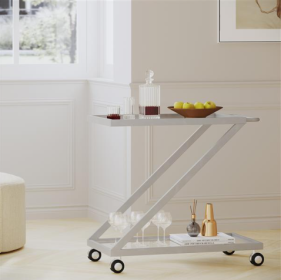 Bar Cart (Option: Silvery)