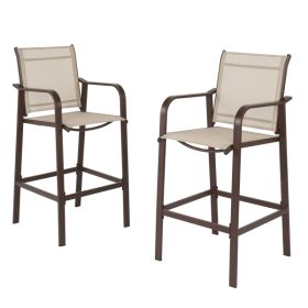 2pcs Patio Bar Stool (Option: Bar chairs)