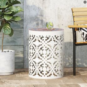 CASTANA SIDE TABLE (Color: White)