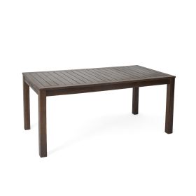 MANILA 69'' TABLE (Option: Dark Brown)