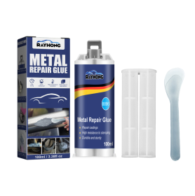 Rayhong Metal Casting Glue, High Temperature Resistant Welding Adhesive Metal Casting Sand Hole Hole Crack Welding Adhesive (Option: 100ml)