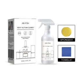 Jue-Fish Heavy Oil Foam Cleaner, Kitchen Stove Range Hood Wash Basin Oil Dirt Removal Cleaner (Option: 60ml)