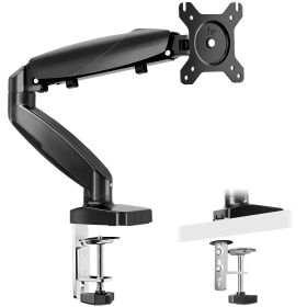 Fully Adjustable Gas Spring Display Arm Table Stand With Jig And Washer Base That Fits 4.4 To 15.4 LBS (Color: Black)