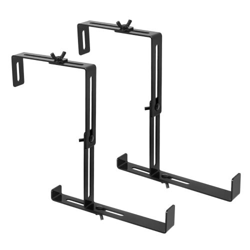 2pcs/4pcs Window Box Brackets, Adjustable Planter Box Brackets, Universal Steel Hanging Flower Box Brackets for Railings Deck Windowsill 2pcs/4pcs Window Box Brackets, Adjustable Planter Box Brackets, Universal Steel Hanging Flower Box Brackets for Railings Deck Windowsill