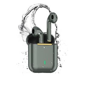 Wireless bluetooth headset in-ear stereo sound burst long battery life 5.3 convenient (Color: greens)