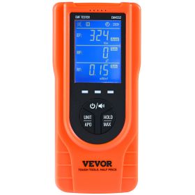 VEVOR  EMF Meter, 5Hz  3.5GHz, Handheld Rechargeable Electromagnetic Field Radiation Detector, Digital LCD EMF Tester For EF MF RF Home Inspectio (Color: Orange)