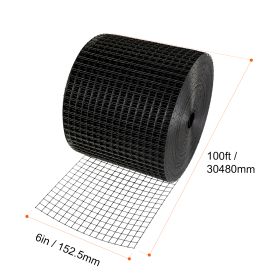 VEVOR  Solar Panel Bird Guard, Critter Guard Roll Kit With Tainless Steel Fasteners, Solar Panel Guard With Rust-proof PVC Coating, (Color: Black)