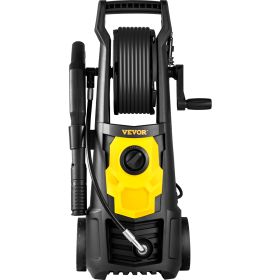 VEVOR Electric Pressure Washer, 2000 PSI, Max. 1.76 GPM Power Washer W 30 Ft Hose, 5 Quick Connect Nozzles, Foam Cannon, Portable To Clean Patios (Color: Black)