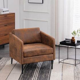 Orange Indoor Armchair (Color: Orange)
